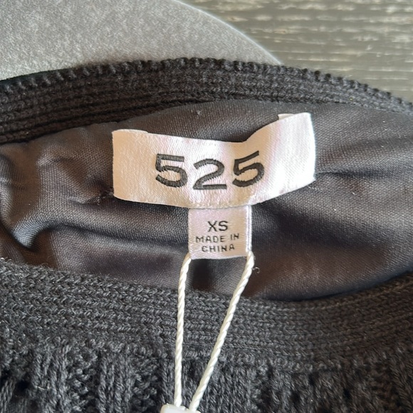 525 American Fauxchet Crochet Black Sleeveless Dress NWT - Picture 5 of 9